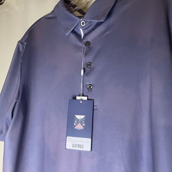 Boston Scott Links Collection NWT Cloud Print Golf Polo Size S - Picture 2 of 3